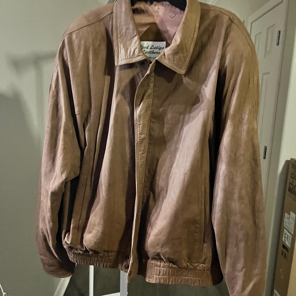 Latigo Tan Bomber Jacket - Picture 11 of 11